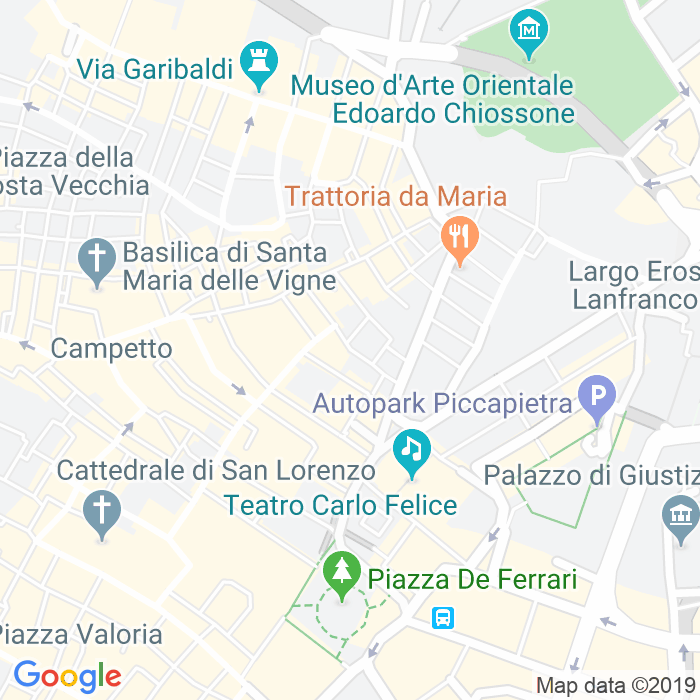 CAP di Piazza Dei Garibaldi a Genova