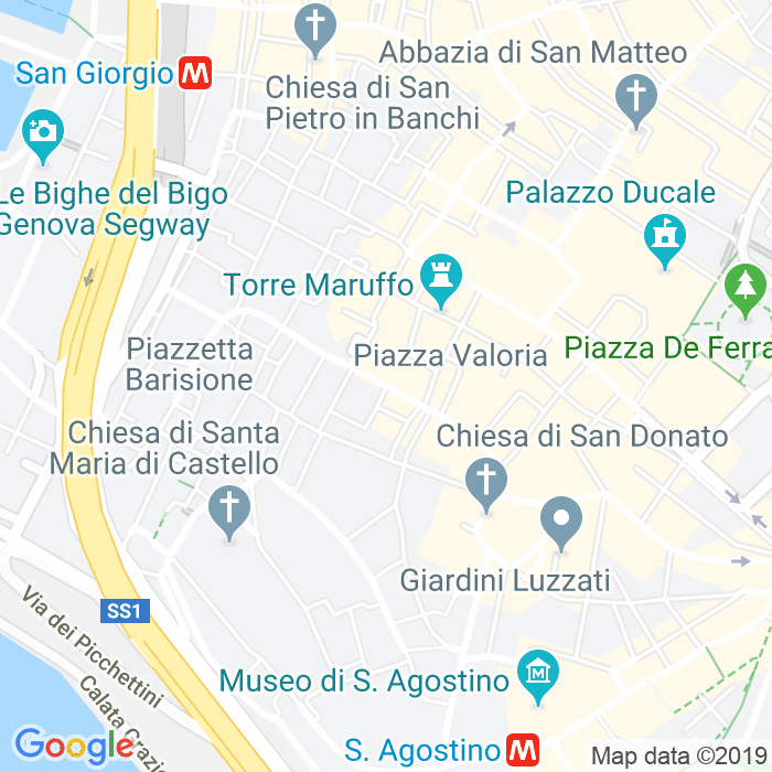 CAP di Piazza Dei Giustiniani a Genova