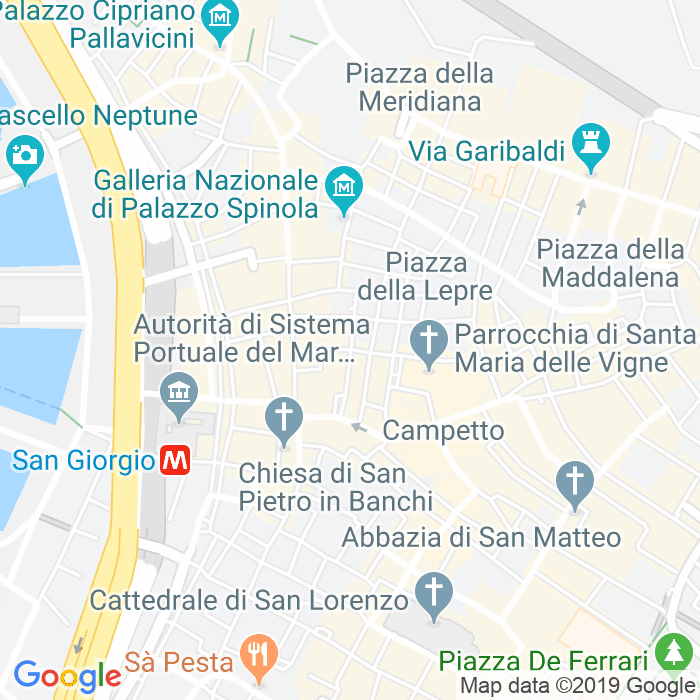 CAP di Piazza Del Santo Sepolcro a Genova