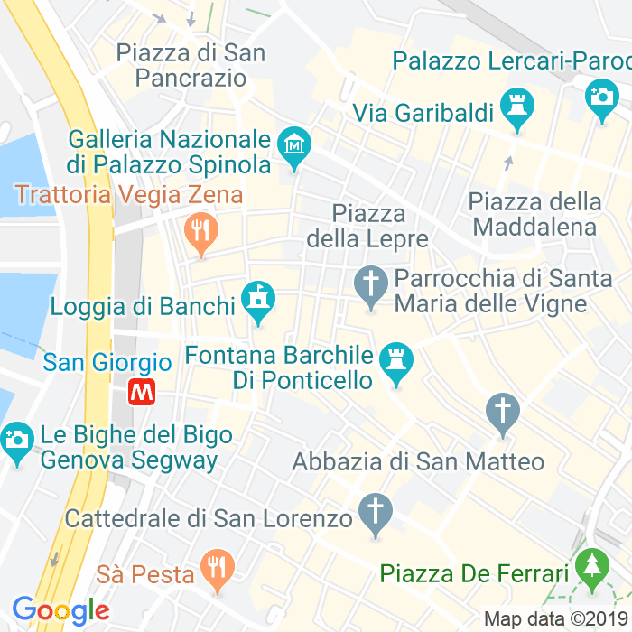 CAP di Piazza Dell Amor Perfetto a Genova
