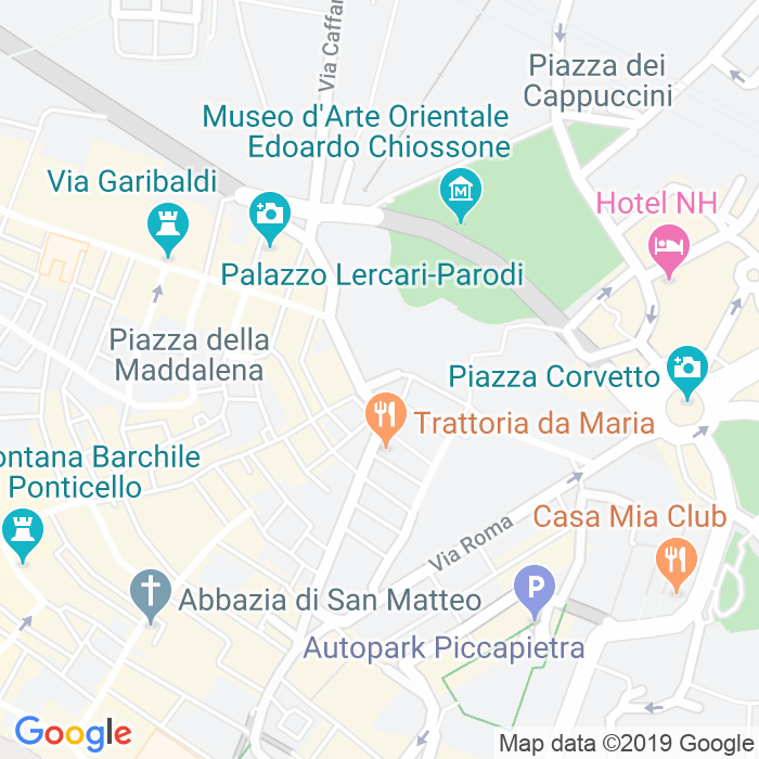 CAP di Piazza Delle Fontane Marose a Genova