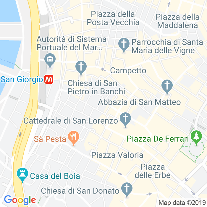 CAP di Piazza Delle Scuole Pie a Genova