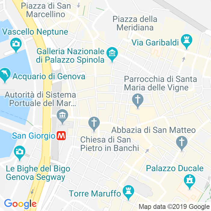 CAP di Piazzetta Degli Orti Di Banchi a Genova