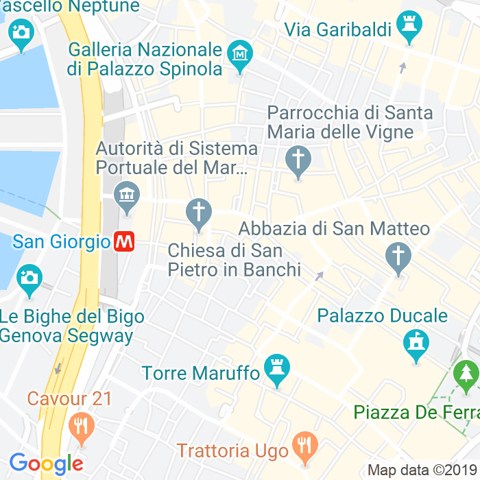 CAP di Via Conservatori Del Mare a Genova