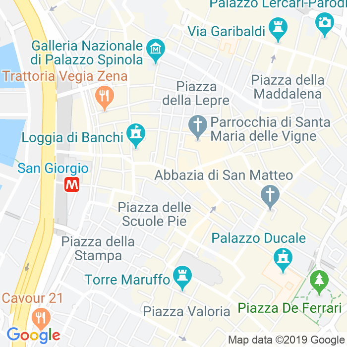 CAP di Via Degli Orefici a Genova