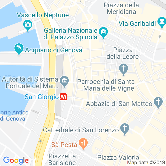 CAP di Via Al Ponte Reale a Genova