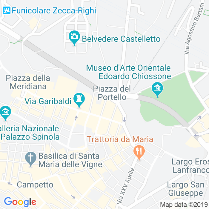 CAP di Via Antonio Brignole Sale a Genova