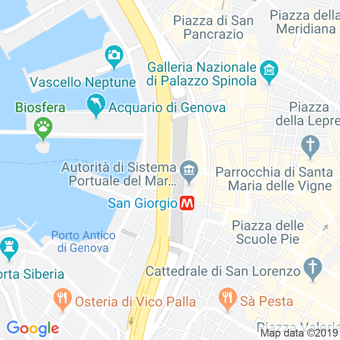 CAP di Via Della Mercanzia a Genova