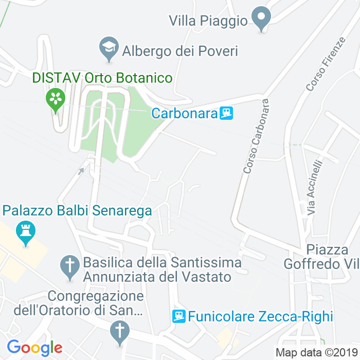 CAP di Salita Di Carbonara a Genova
