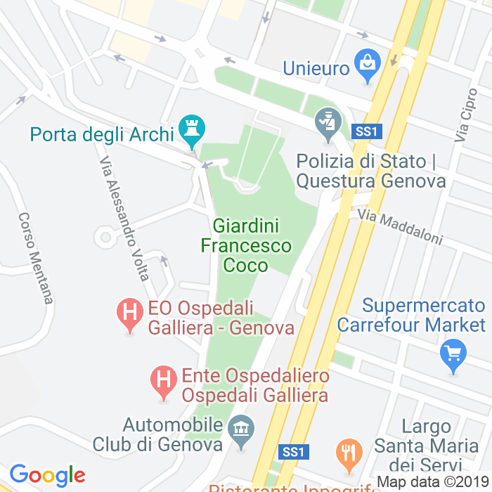 CAP di Giardini Francesco Coco a Genova