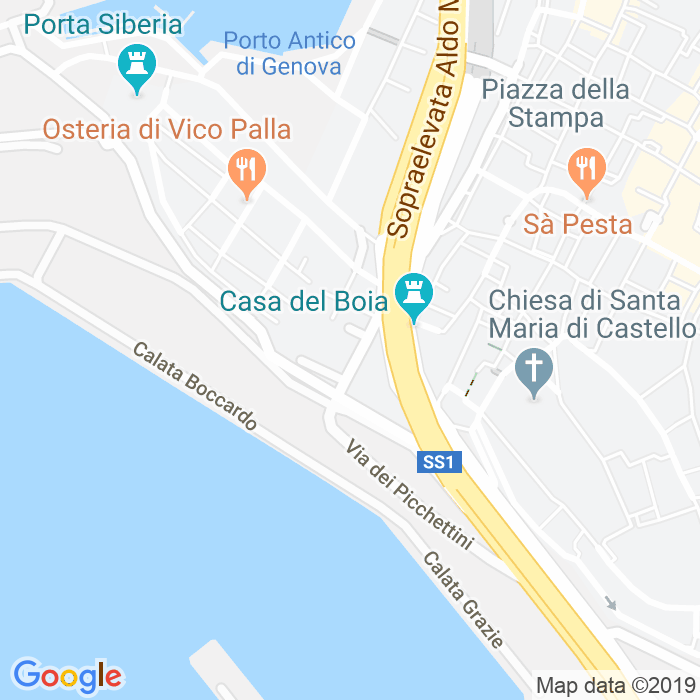 CAP di Piazza Camillo Benso Di Cavour a Genova