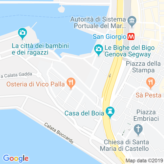 CAP di Via Alla Calata Marinetta a Genova