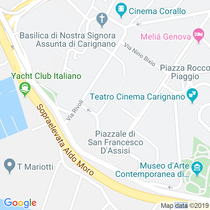 CAP di Via Giuseppe Biglia a Genova