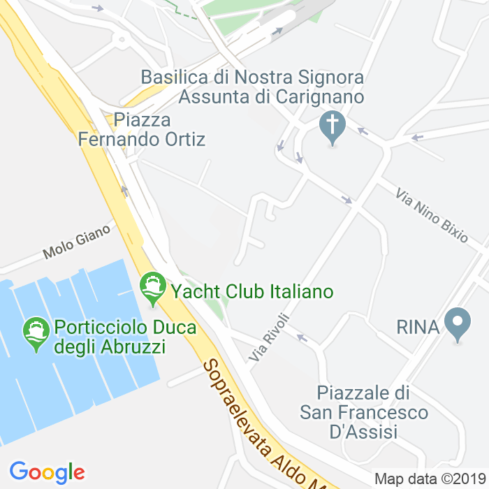 CAP di Via Miramare a Genova
