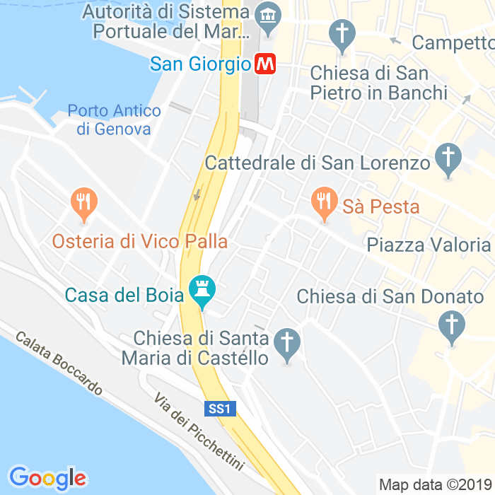 CAP di Vico Dei Mattoni Rossi a Genova