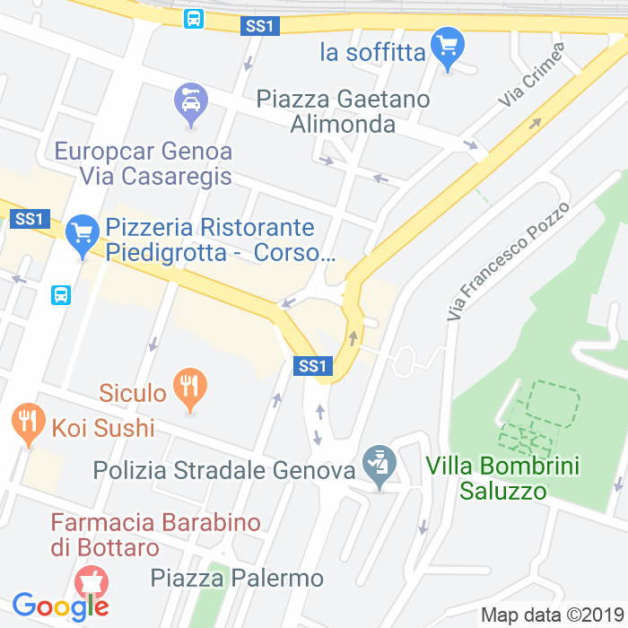CAP di Piazza Niccolo'Tommaseo a Genova