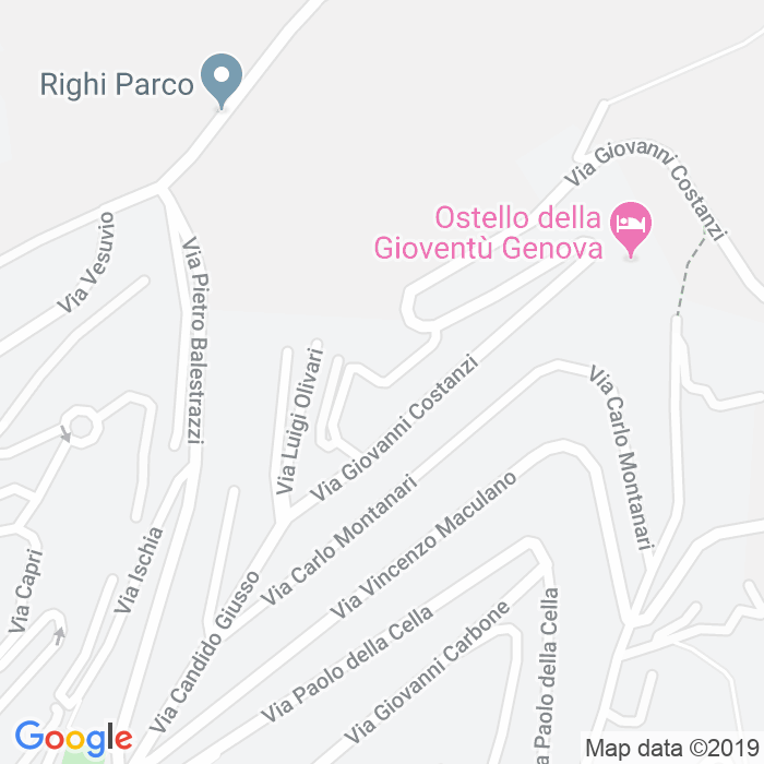 CAP di Via Rodolfo Fumagalli a Genova