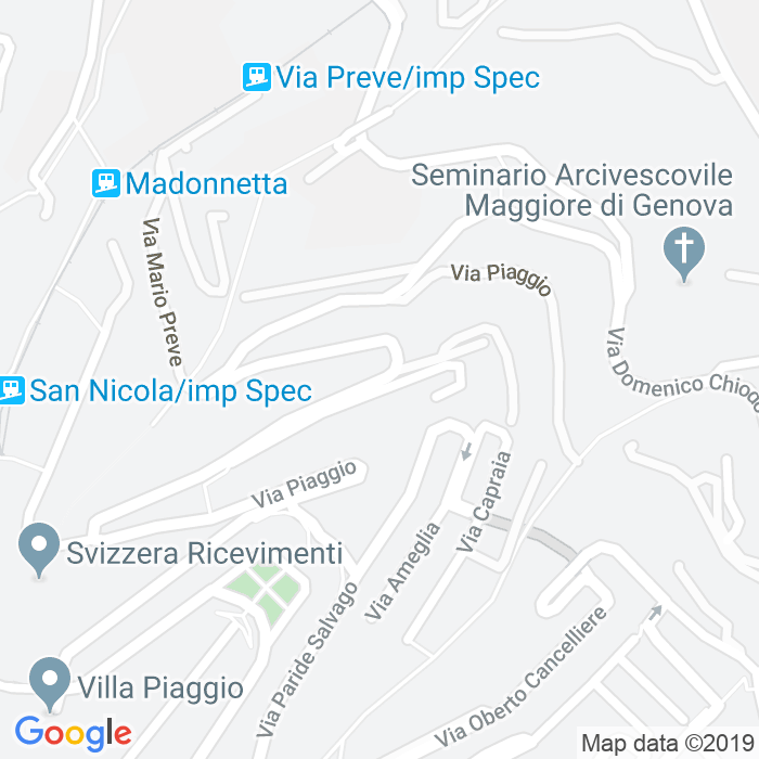CAP di Via Piaggio a Genova