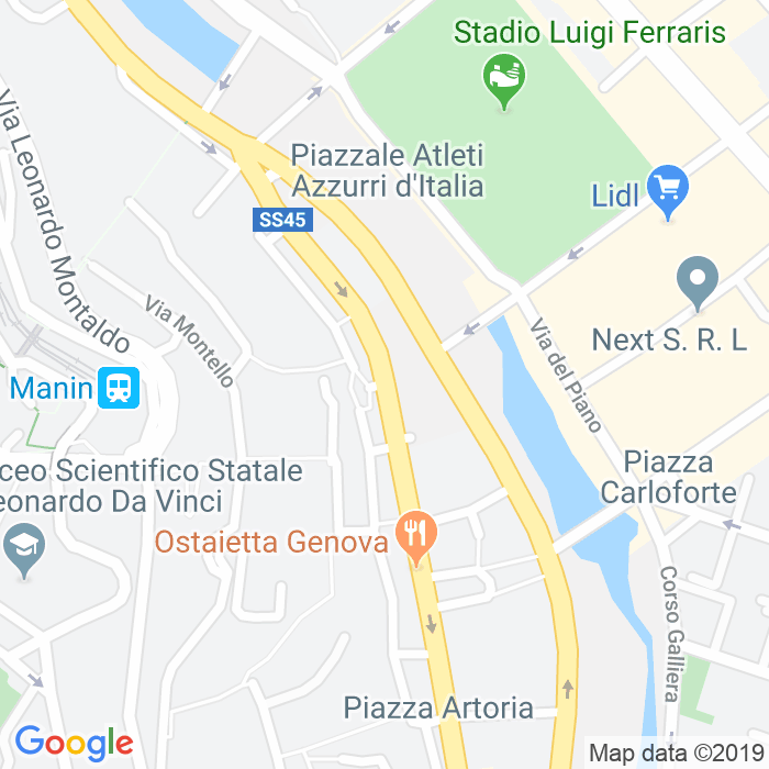 CAP di Piazza Del Canto a Genova