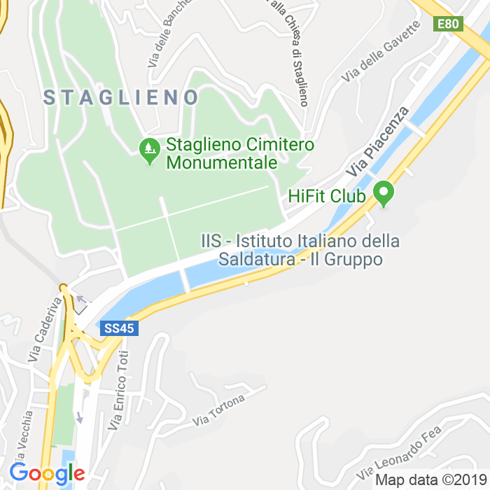 CAP di Via Piacenza a Genova