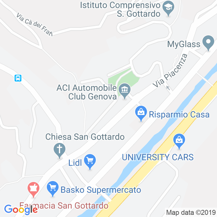CAP di Via Fidenza a Genova
