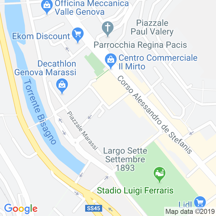CAP di Via Del Faggio a Genova