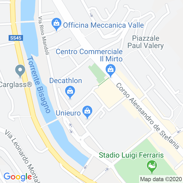 CAP di Via Del Mirto a Genova