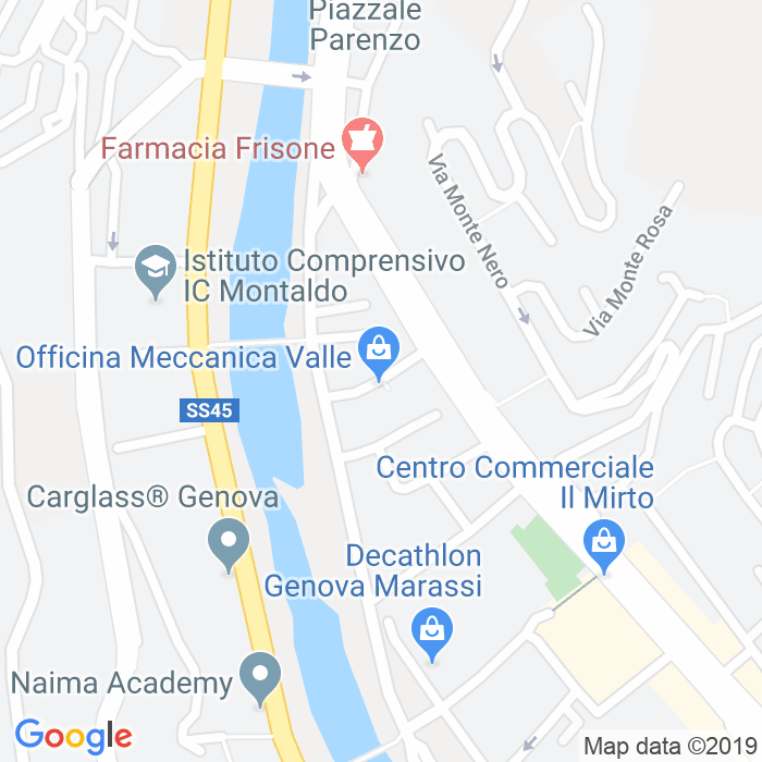 CAP di Via Eugenio Fassicomo a Genova