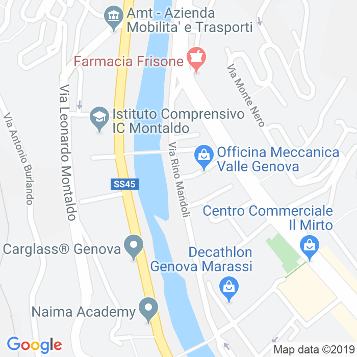 CAP di Via Rino Mandoli a Genova