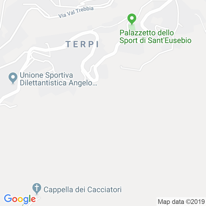 CAP di Via Ai Piani Di Sant'Eusebio a Genova