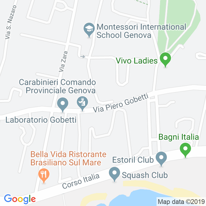 CAP di Scalinata A Via Parini a Genova