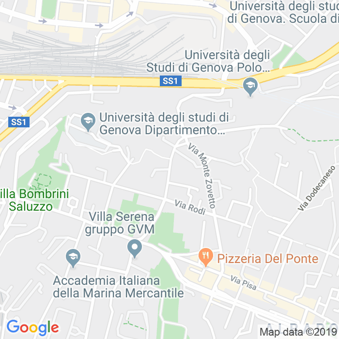 CAP di Via Montallegro a Genova