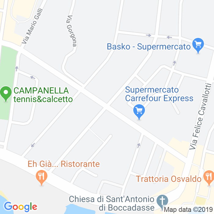 CAP di Via Oreste De Gaspari a Genova