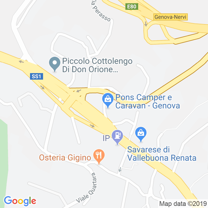 CAP di Via Funtanin a Genova