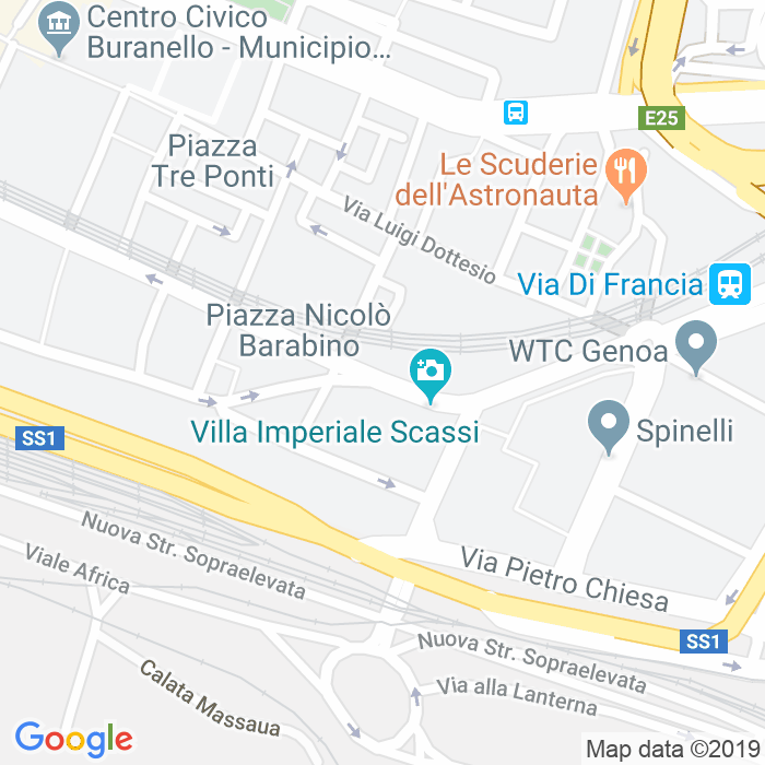 CAP di Piazza Nicolo'Barabino a Genova