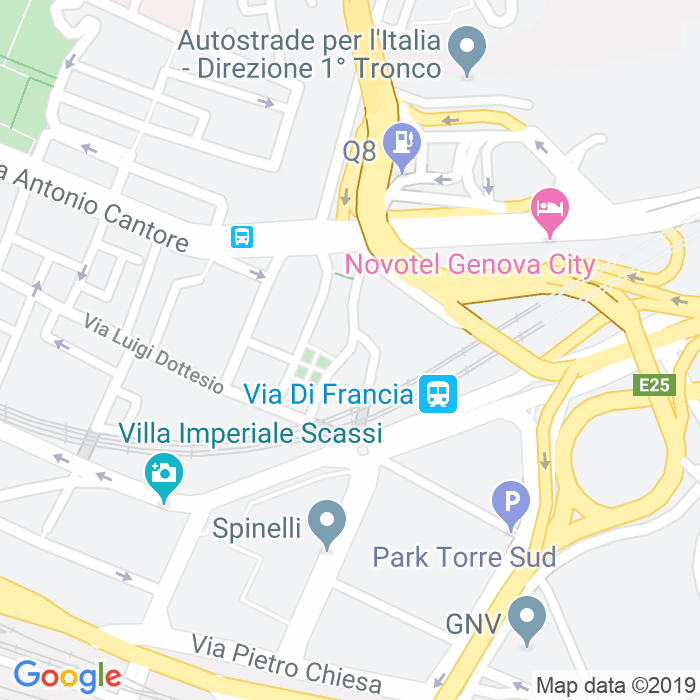 CAP di Via Gian Battista Carpaneto a Genova