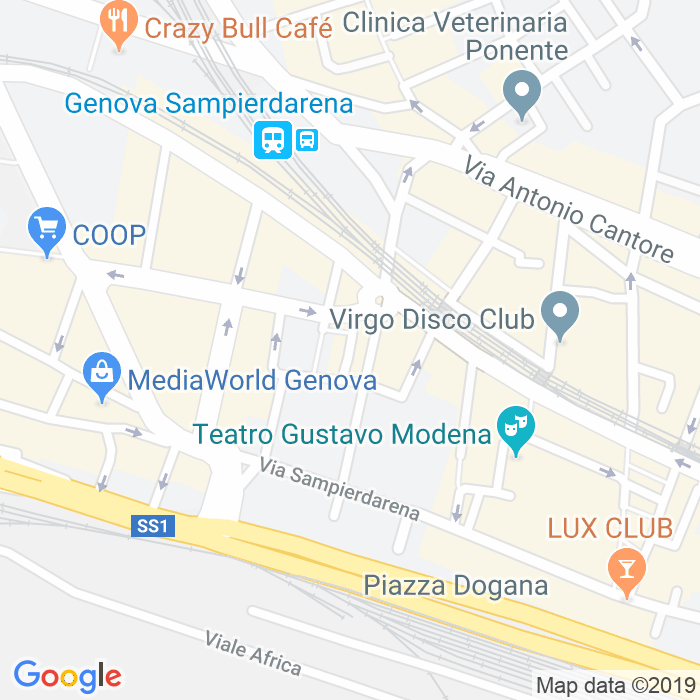 CAP di Via Matteo Renato Imbriani a Genova