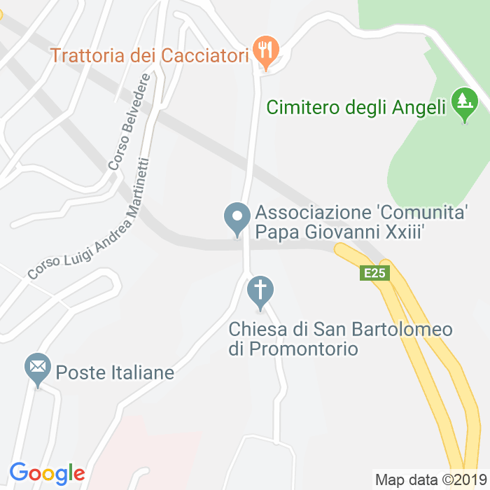 CAP di Via Promontorio a Genova
