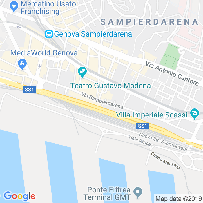 CAP di Via Sampierdarena a Genova