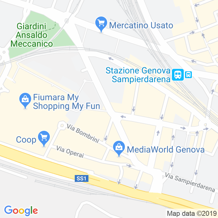 CAP di Via Antonio Pacinotti a Genova