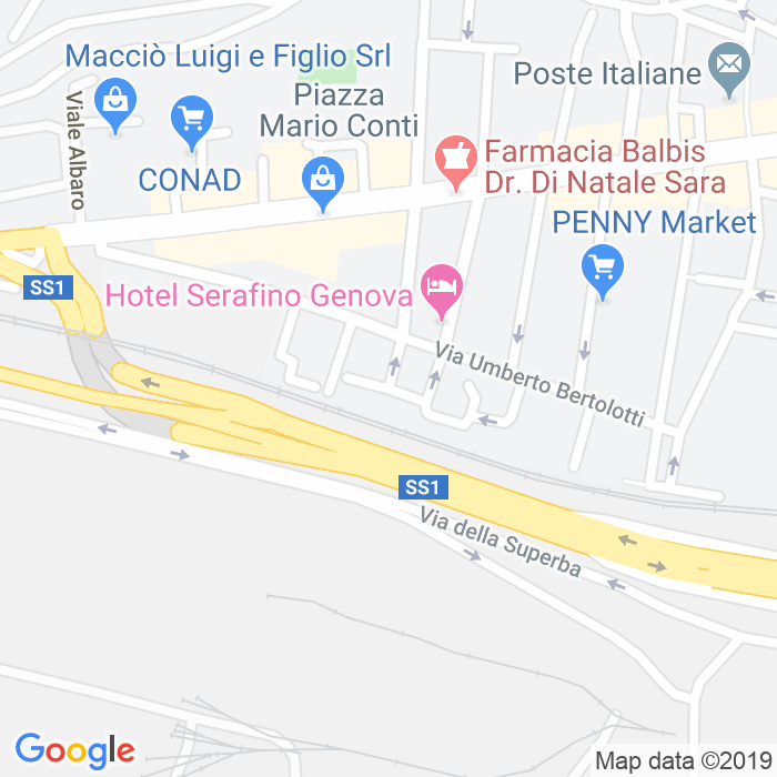 CAP di Piazza Claudio Monteverdi a Genova