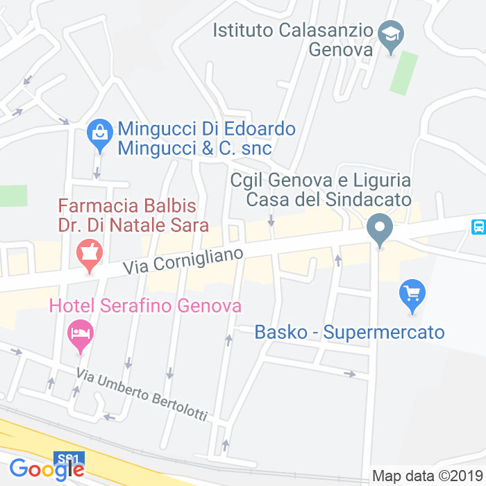 CAP di Piazza Giacinto Rizzolio a Genova