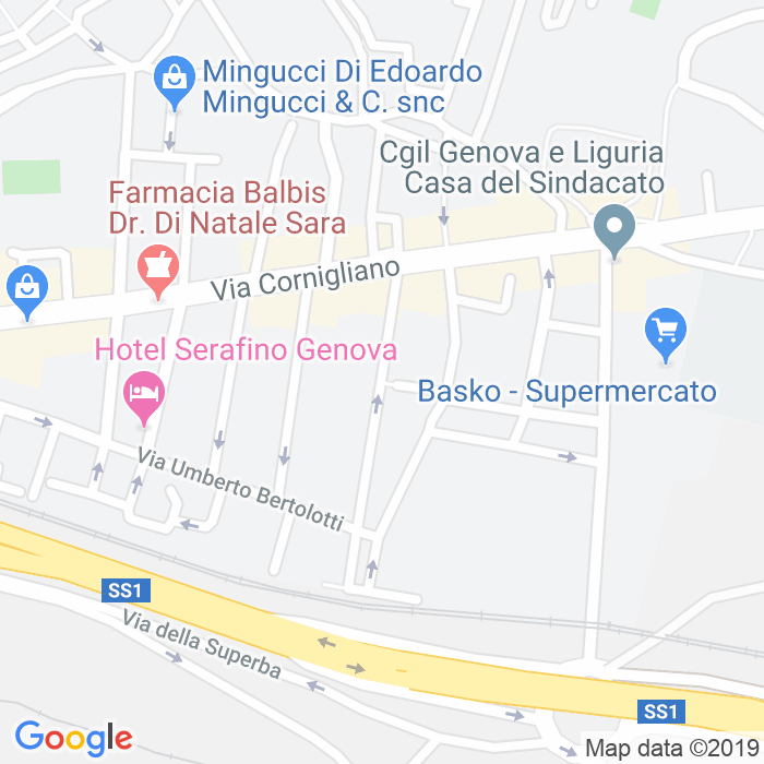CAP di Via Federico Gattorno a Genova