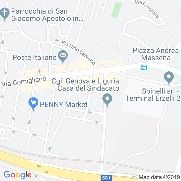 CAP di Via Vincenzo Bellini a Genova