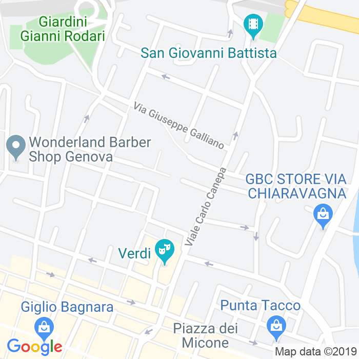 CAP di Via Michele Erede a Genova