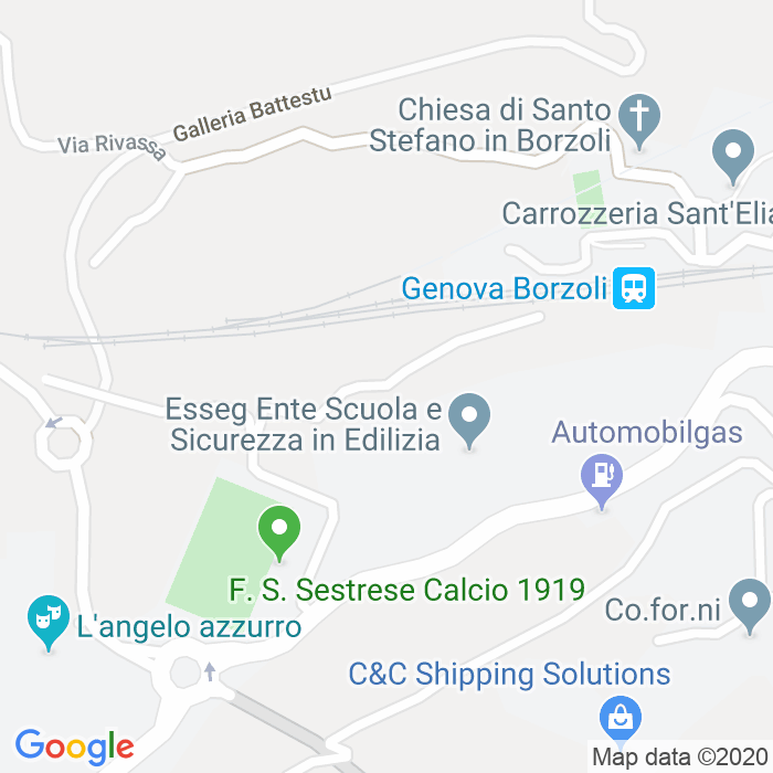 CAP di Via Oratorio Di Borzoli a Genova