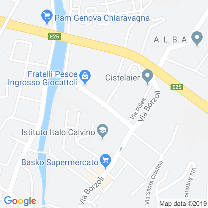 CAP di Via Pier Domenico Da Bissone a Genova