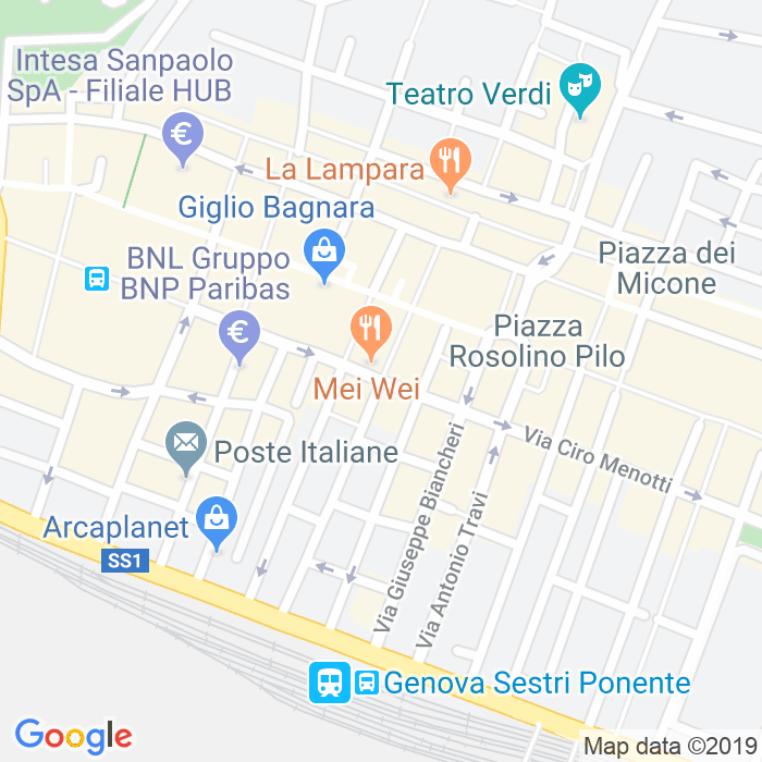 CAP di Piazza Monte Santo a Genova