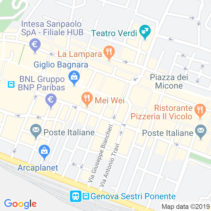 CAP di Piazza Nicolo Machiavelli a Genova