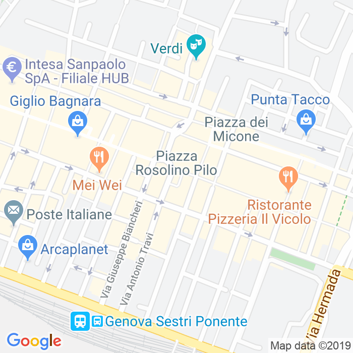 CAP di Piazza Rosolino Pilo a Genova